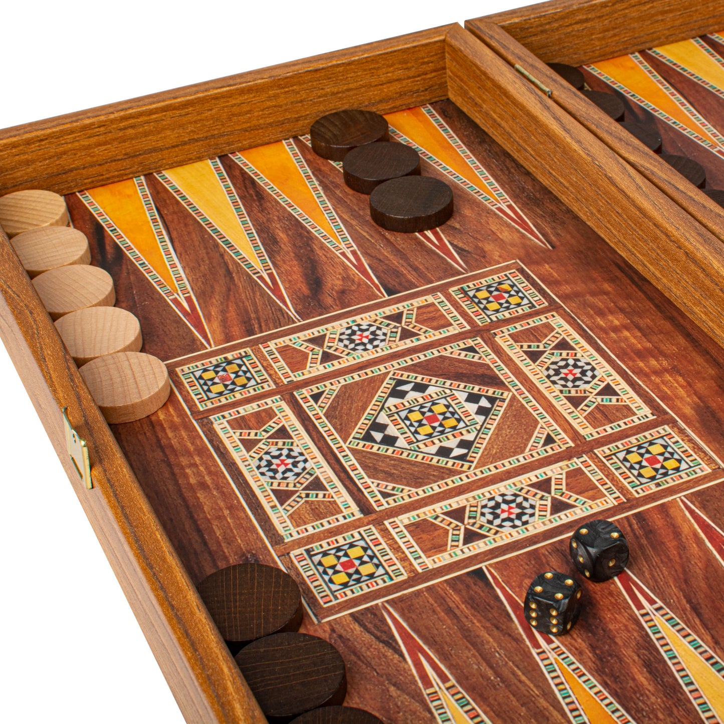Handcrafted Masaic Traditional Style Backgammon Set (4 Sizes)