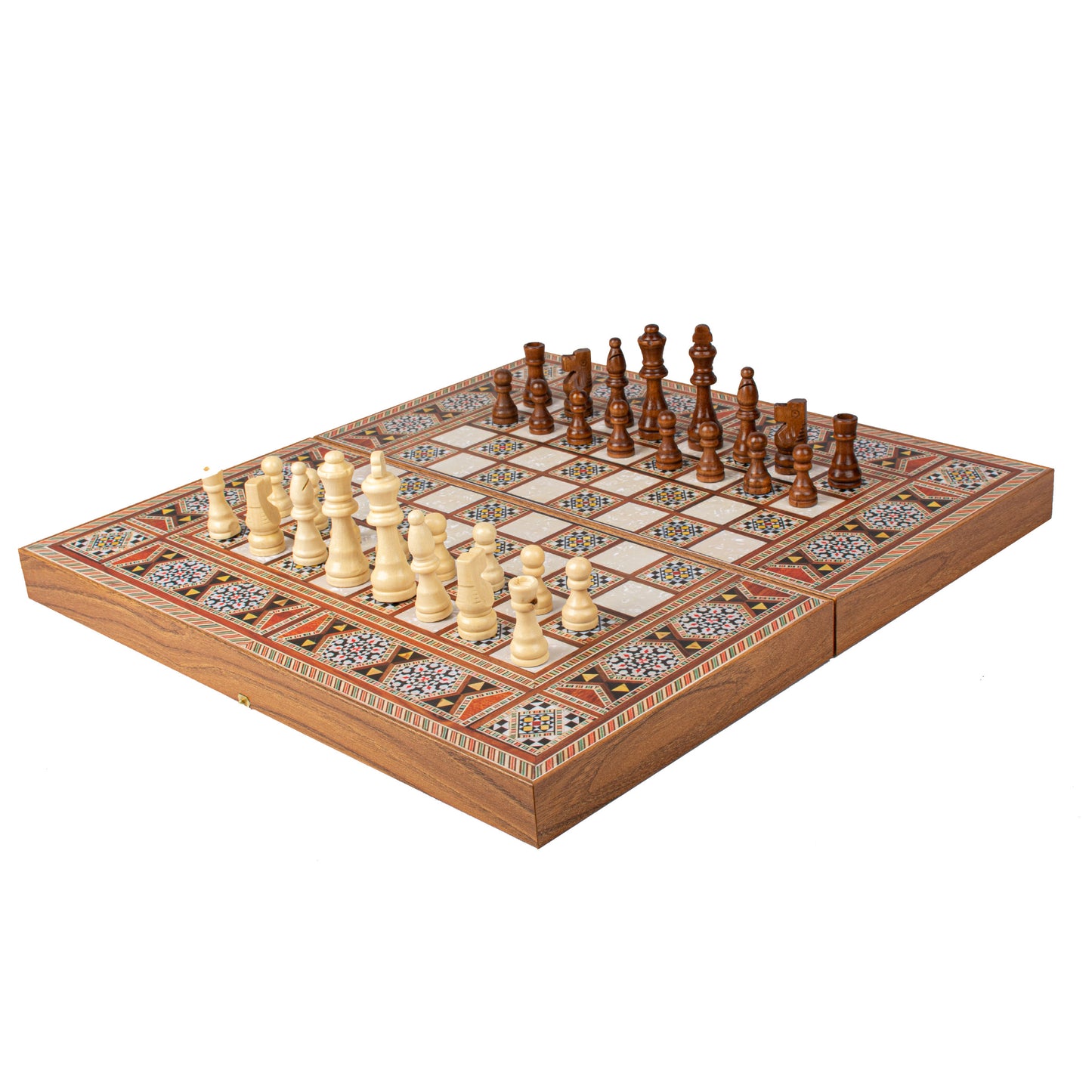 Handcrafted Masaic Traditional Style Backgammon Set (4 Sizes)