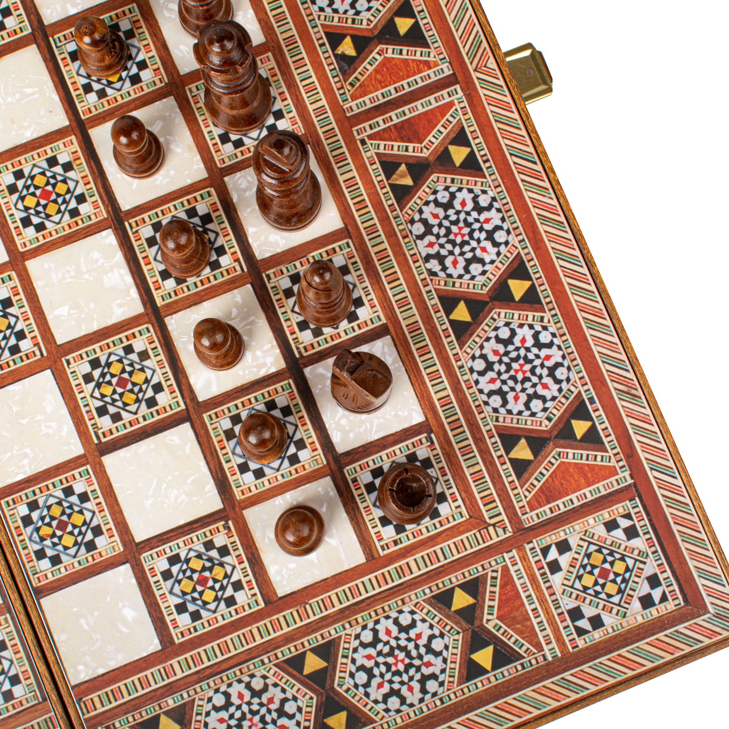 Handcrafted Masaic Traditional Style Backgammon Set (4 Sizes)