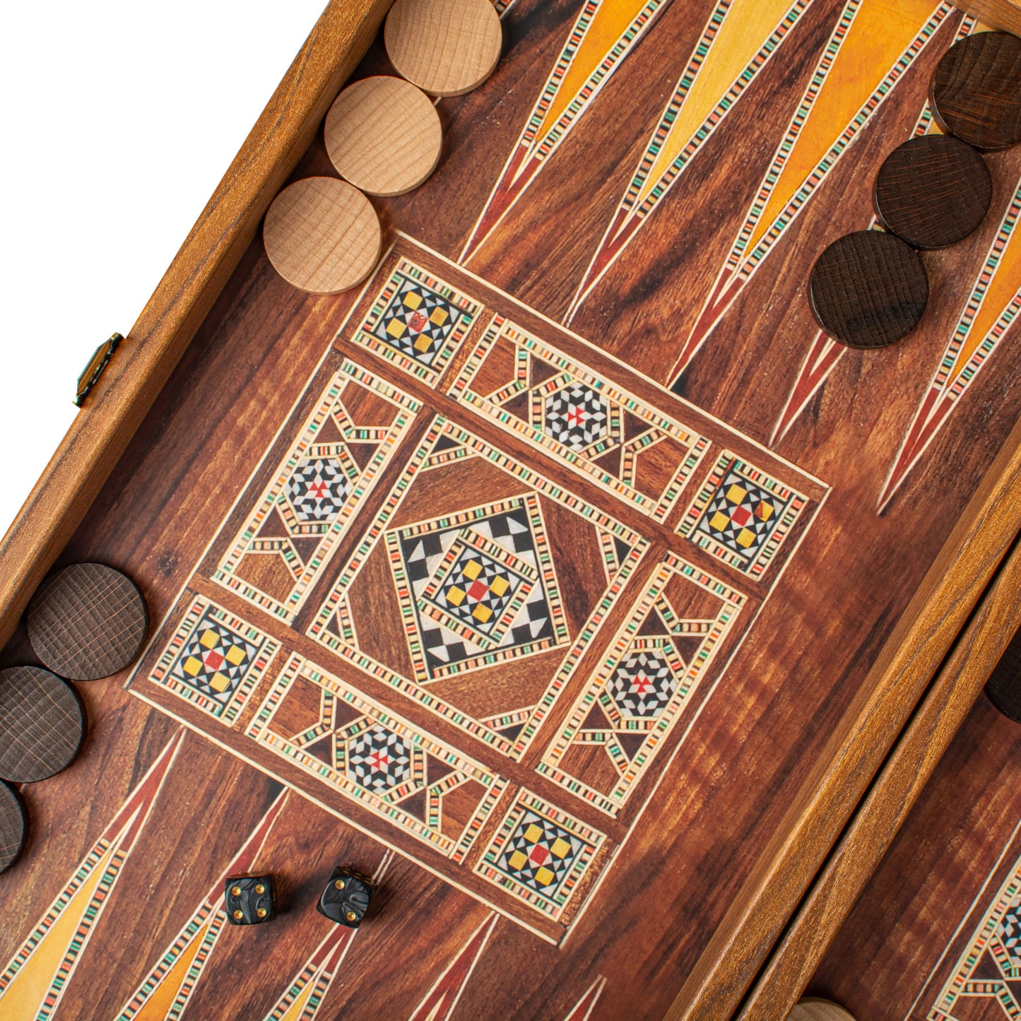 Handcrafted Masaic Traditional Style Backgammon Set (4 Sizes)