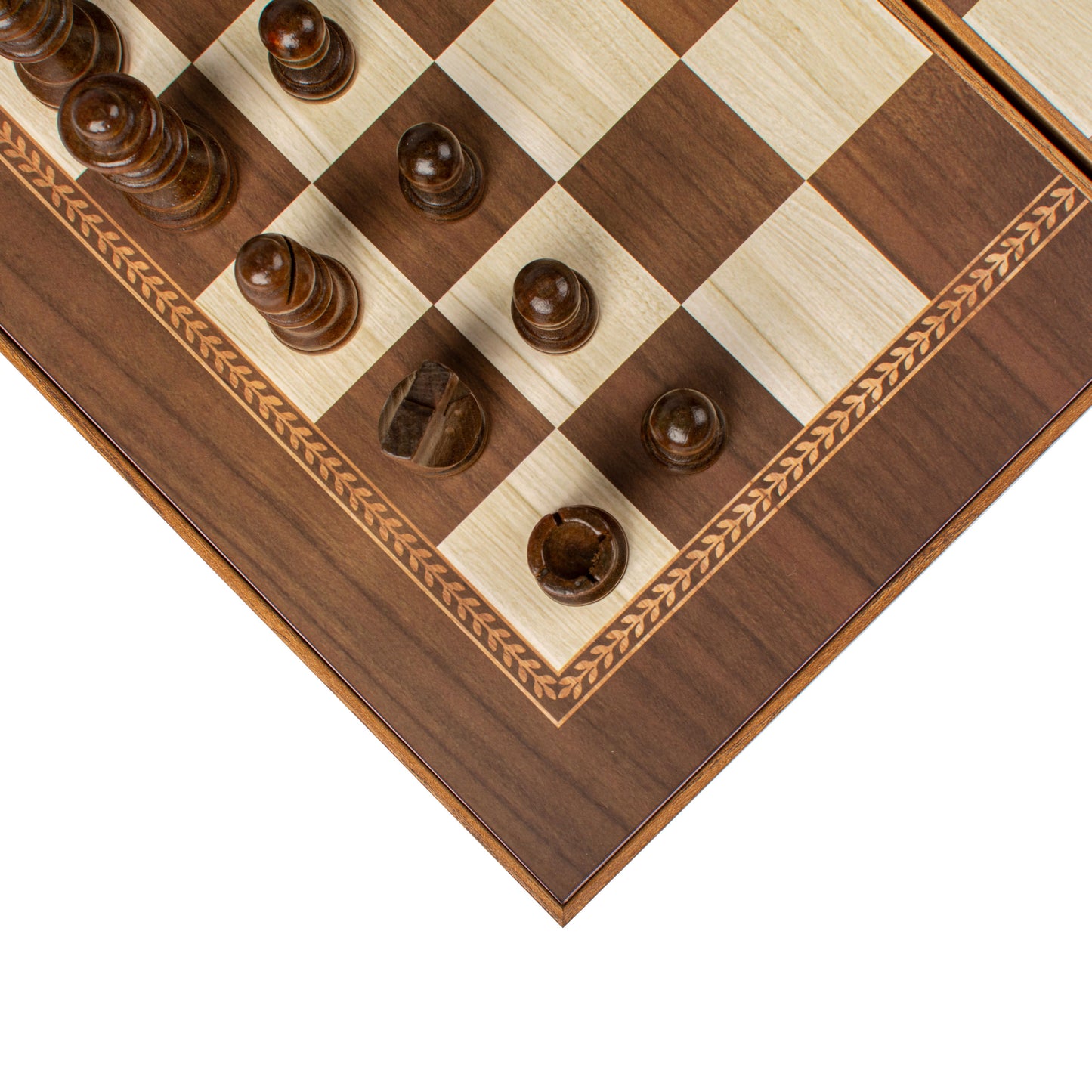 Handcrafted Olive Branch Design Backgammon Set (4 Sizes)