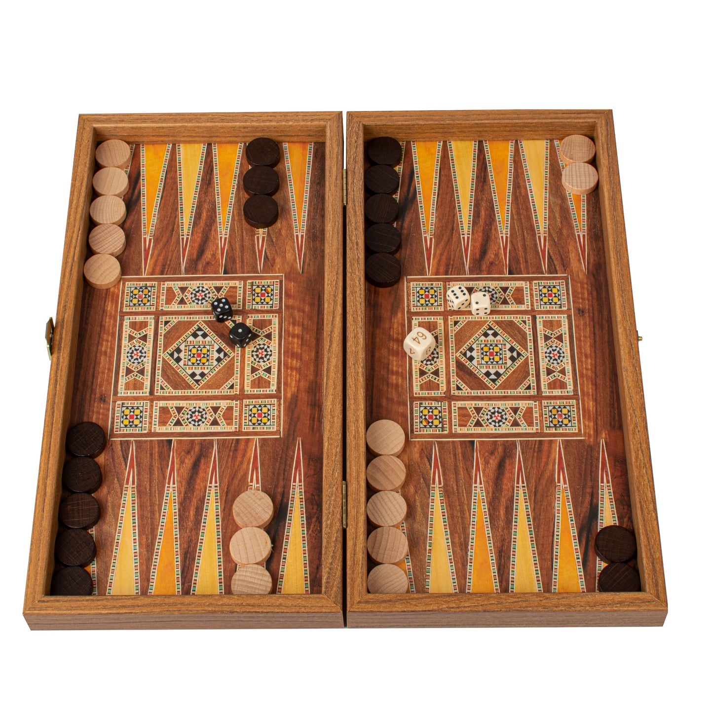 Handcrafted Masaic Traditional Style Backgammon Set (4 Sizes)