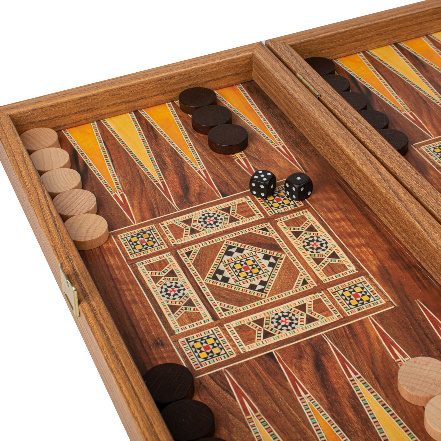 Handcrafted Masaic Traditional Style Backgammon Set (4 Sizes)