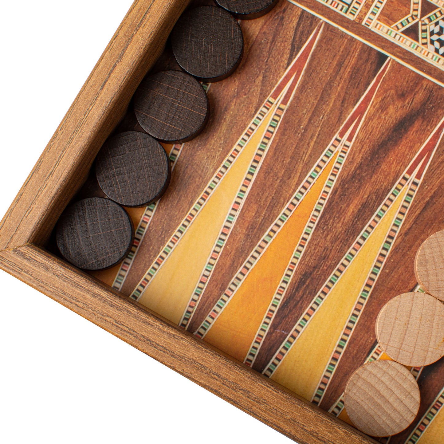 Handcrafted Masaic Traditional Style Backgammon Set (4 Sizes)