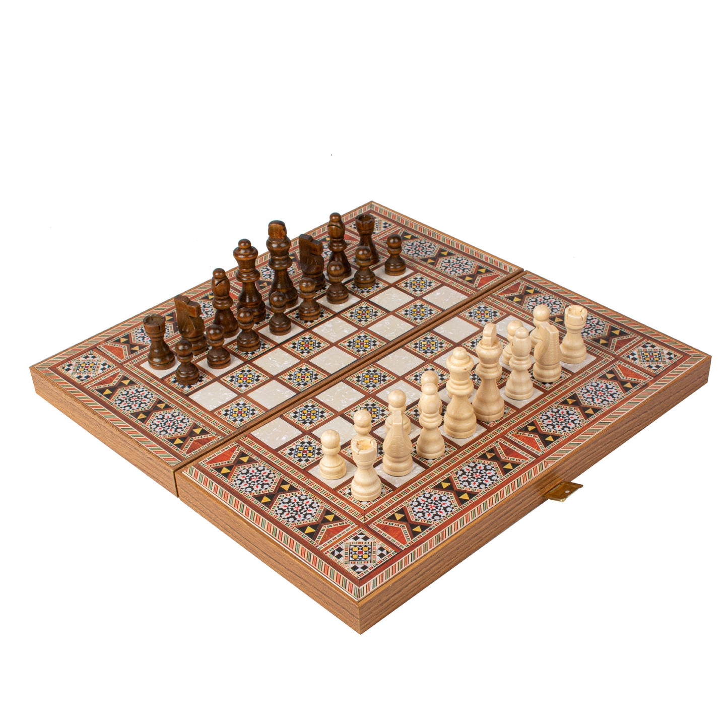 Handcrafted Masaic Traditional Style Backgammon Set (4 Sizes)