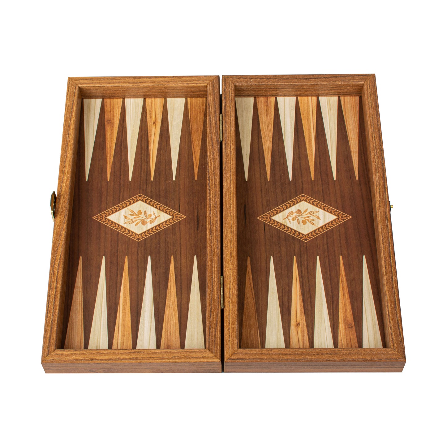 Handcrafted Olive Branch Design Backgammon Set (4 Sizes)