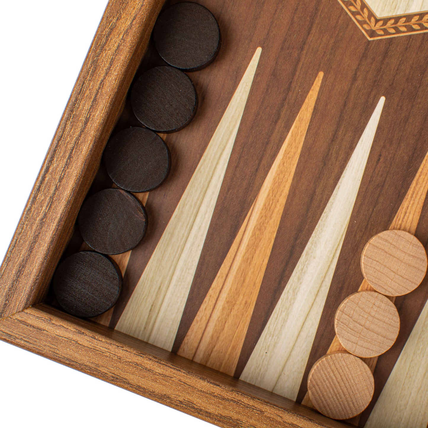 Handcrafted Olive Branch Design Backgammon Set (4 Sizes)