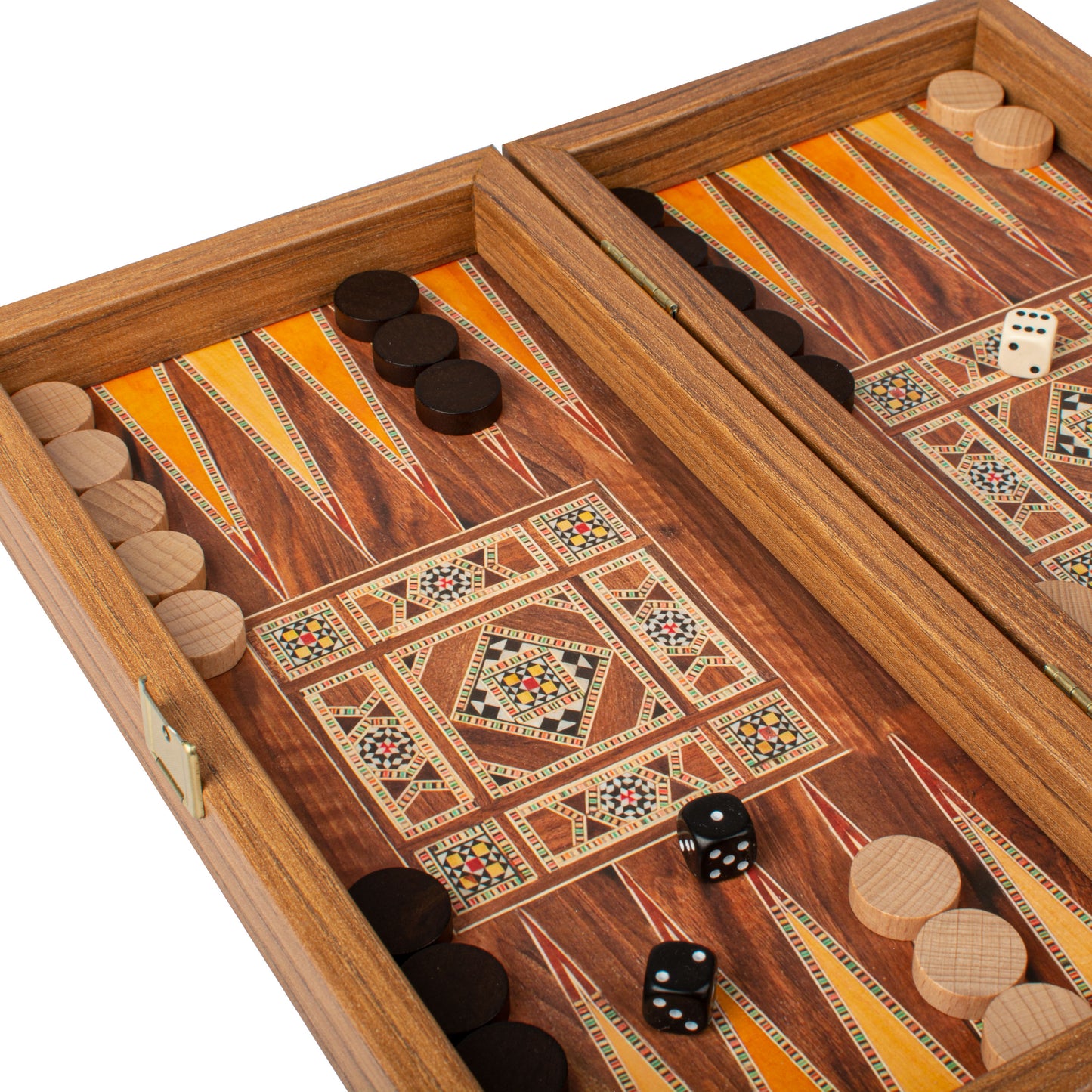 Handcrafted Masaic Traditional Style Backgammon Set (4 Sizes)