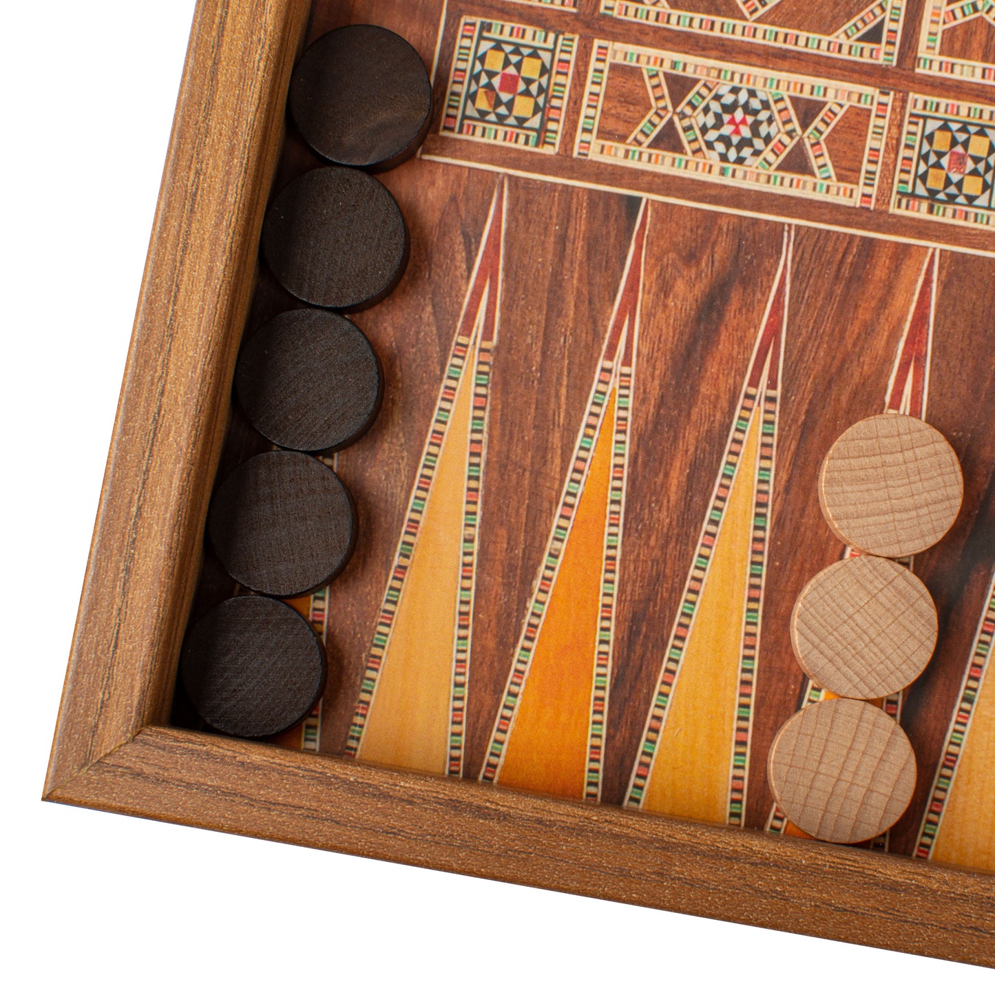 Handcrafted Masaic Traditional Style Backgammon Set (4 Sizes)