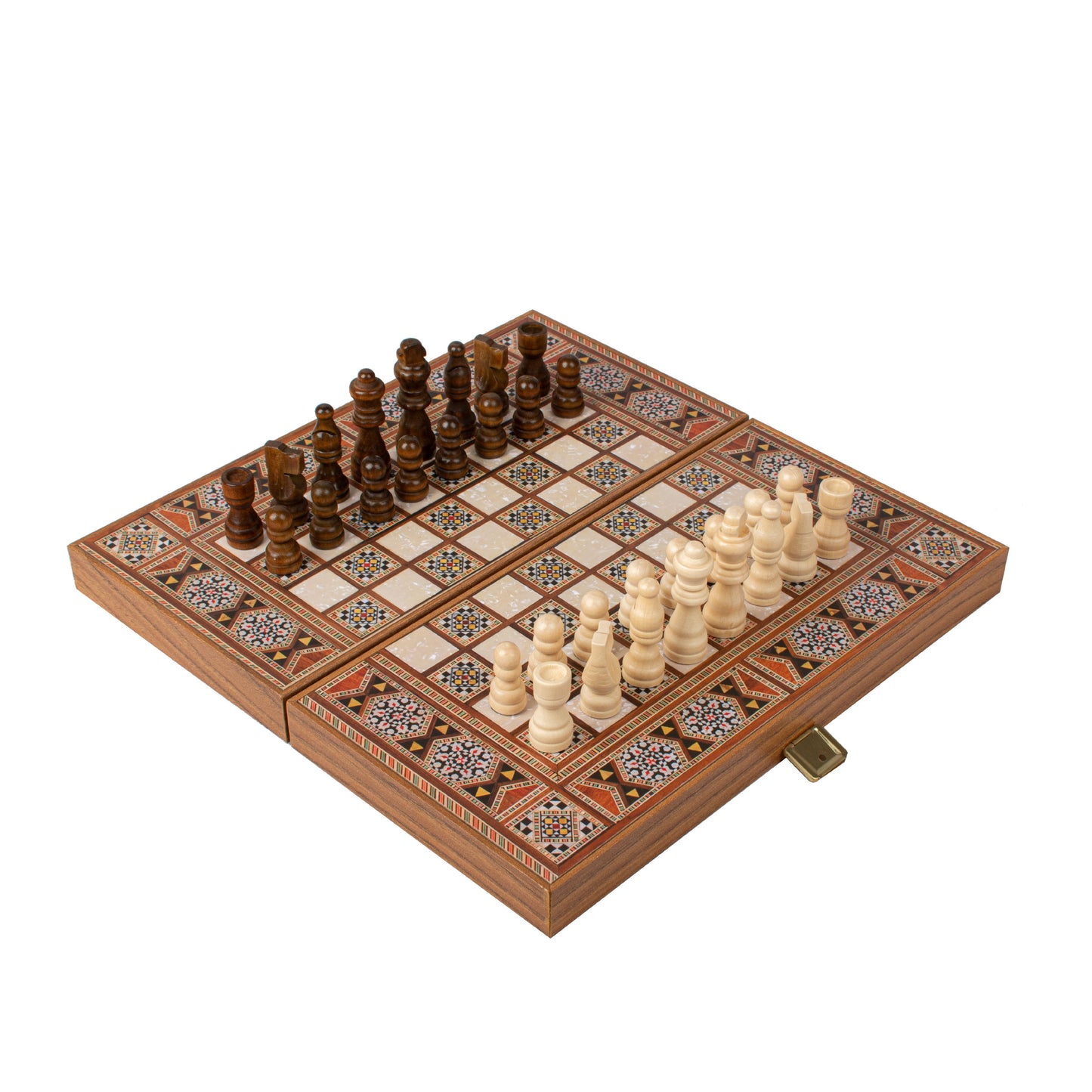 Handcrafted Masaic Traditional Style Backgammon Set (4 Sizes)