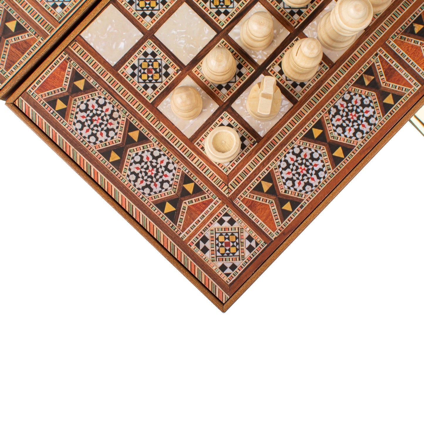 Handcrafted Masaic Traditional Style Backgammon Set (4 Sizes)