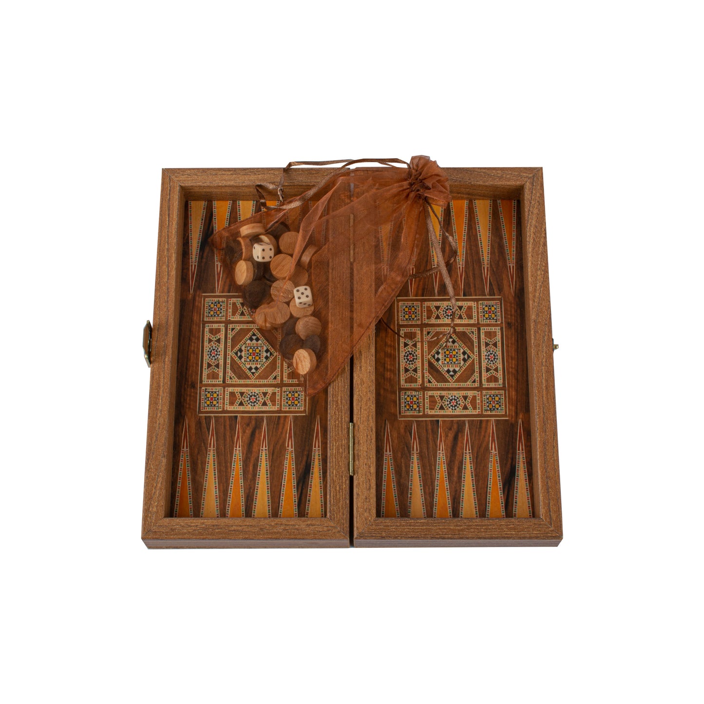 Handcrafted Masaic Traditional Style Backgammon Set (4 Sizes)