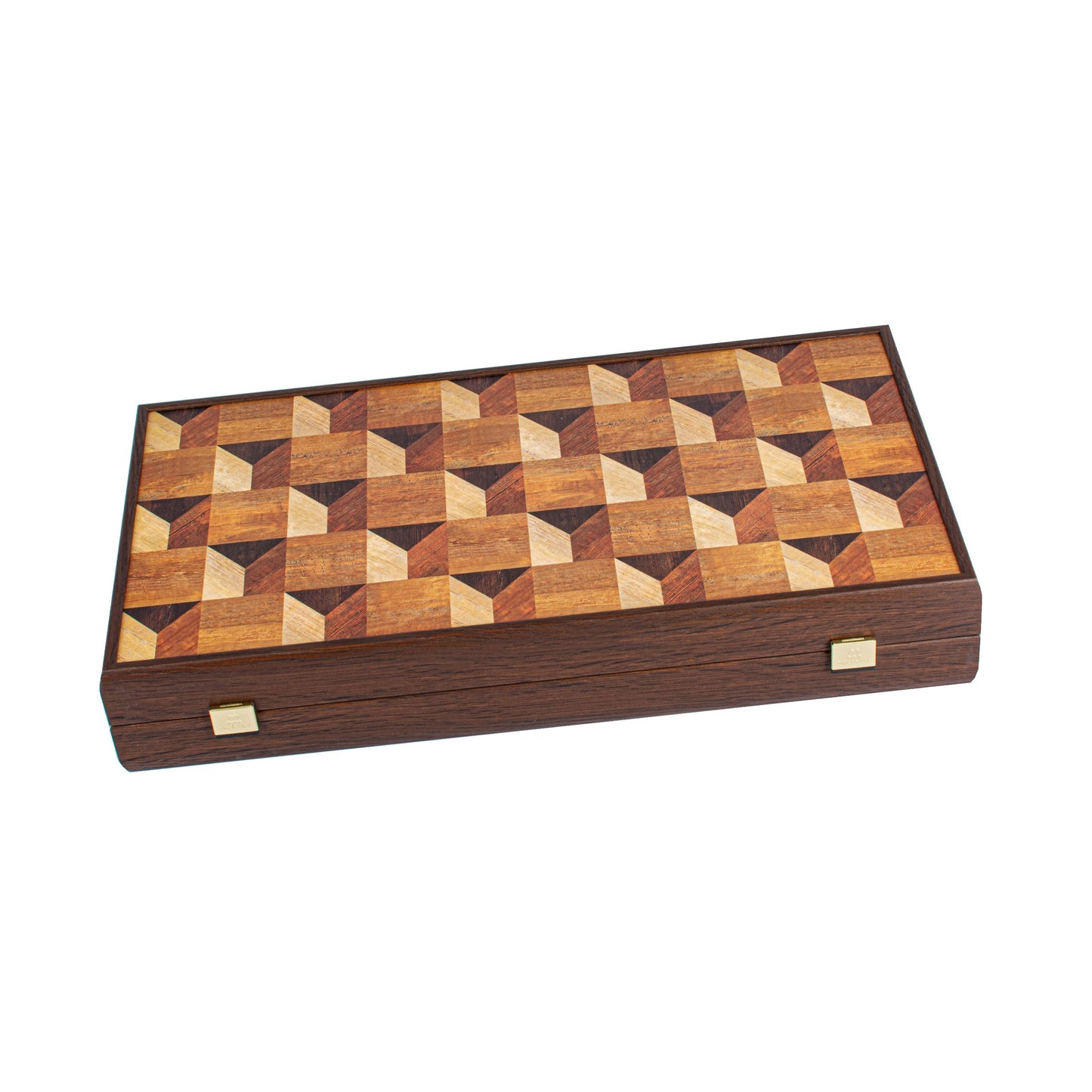 Geometrical Wood Motif Backgammon Set - Art Deco Inspired Design - Premium Backgammon from MANOPOULOS Chess & Backgammon - Just €79! Shop now at MANOPOULOS Chess & Backgammon