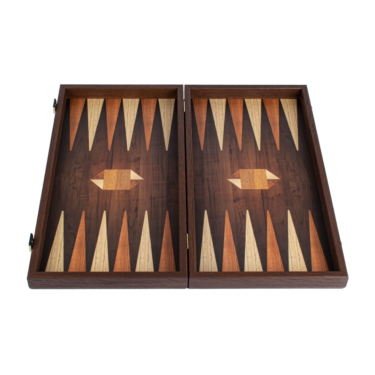 Geometrical Wood Motif Backgammon Set - Art Deco Inspired Design - Premium Backgammon from MANOPOULOS Chess & Backgammon - Just €79! Shop now at MANOPOULOS Chess & Backgammon