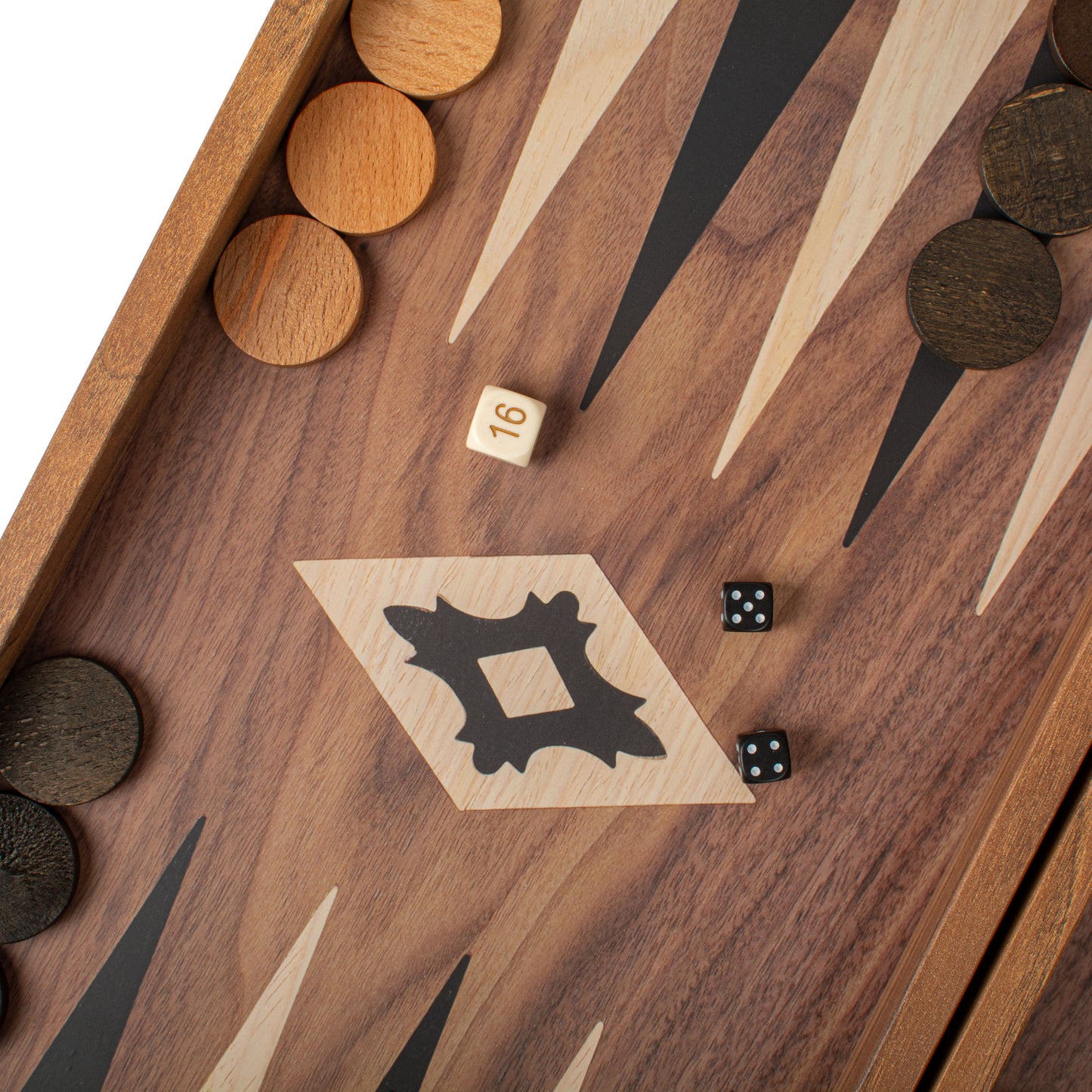 Handcrafted Walnut Replica Wood Backgammon Set (4 Sizes)