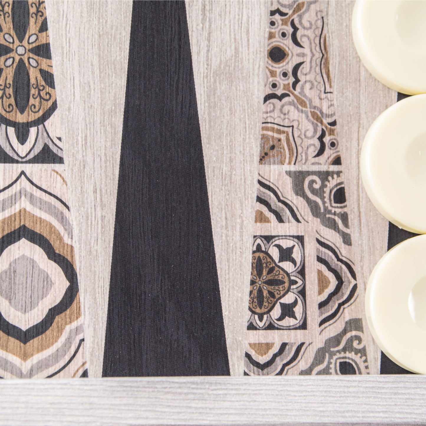 Moroccan Mosaic Art Backgammon Set - Bold and Vibrant Design - Premium Backgammon from MANOPOULOS Chess & Backgammon - Just €79! Shop now at MANOPOULOS Chess & Backgammon