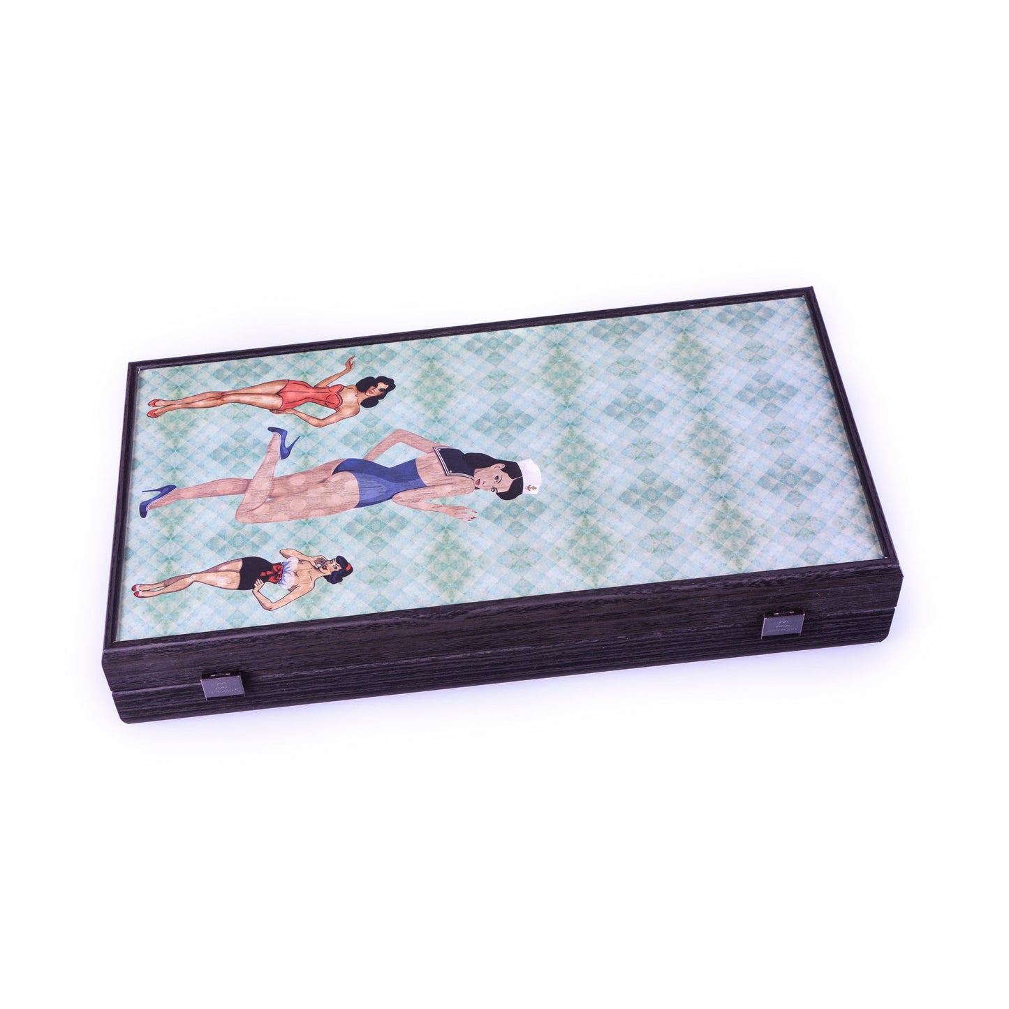 Handcrafted Pin-Up Girls Backgammon Set - Sand Color - Premium Backgammon from MANOPOULOS Chess & Backgammon - Just €79! Shop now at MANOPOULOS Chess & Backgammon