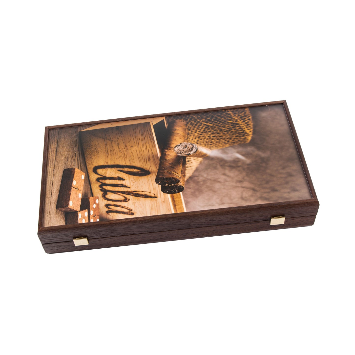 Handcrafted Creative Backgammon Set - Robusto Cigar Design - Premium Backgammon from MANOPOULOS Chess & Backgammon - Just €79! Shop now at MANOPOULOS Chess & Backgammon