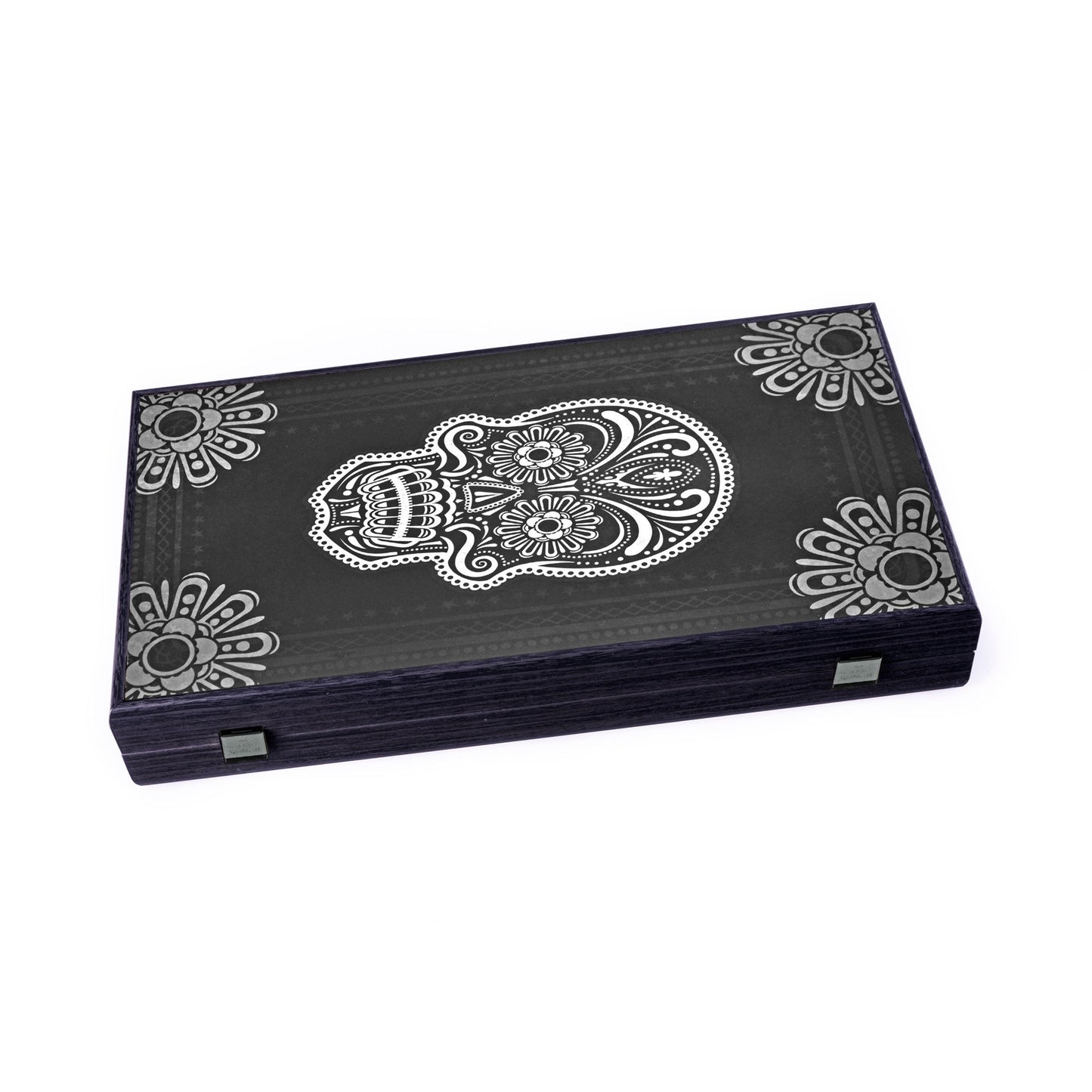 Handcrafted Día de los Muertos Backgammon Set - Festive Sugar Skull Design - Premium Backgammon from MANOPOULOS Chess & Backgammon - Just €79! Shop now at MANOPOULOS Chess & Backgammon