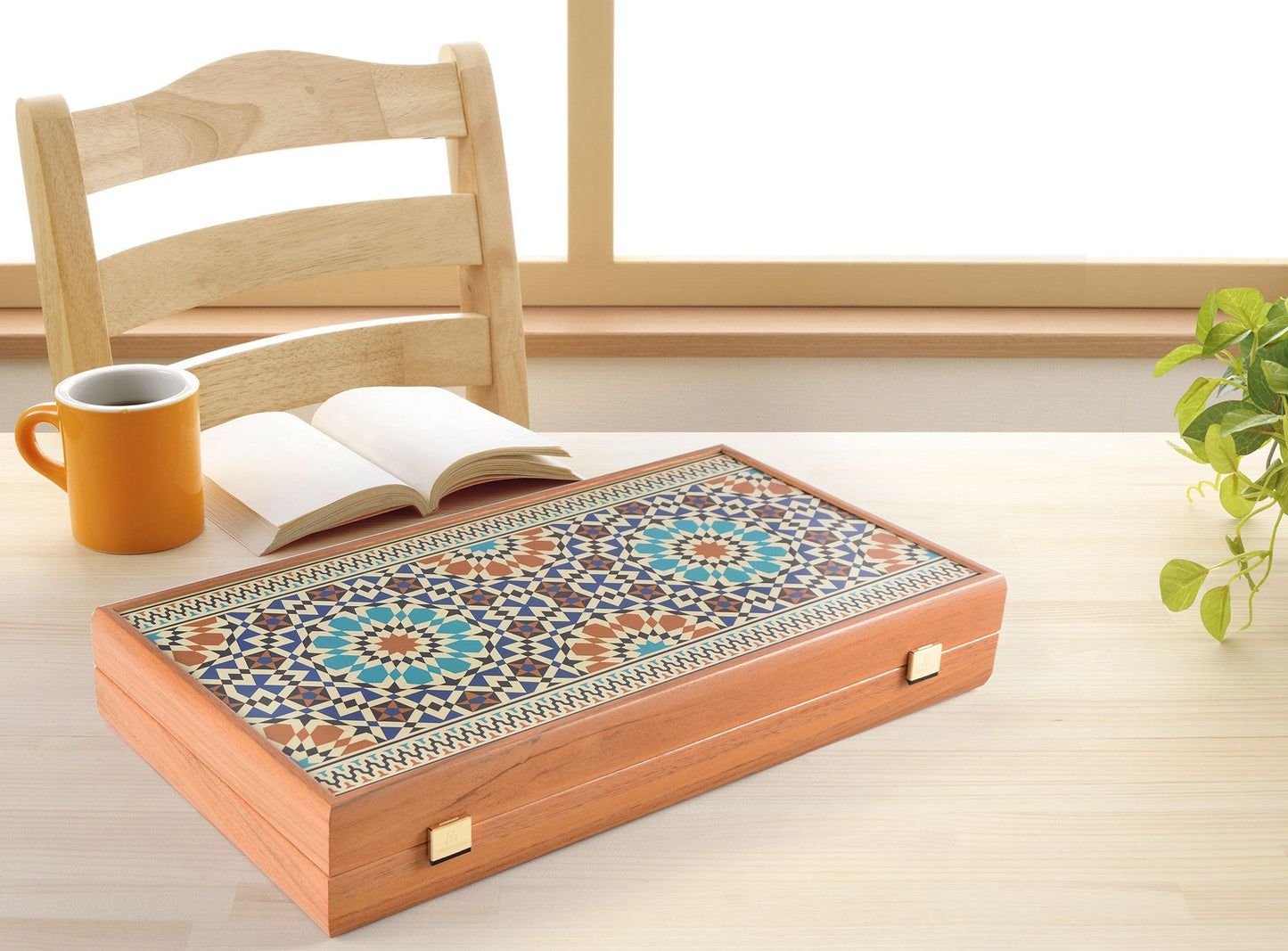 Handcrafted Anatolia Backgammon Set - Contemporary Design - Premium Backgammon from MANOPOULOS Chess & Backgammon - Just €79! Shop now at MANOPOULOS Chess & Backgammon