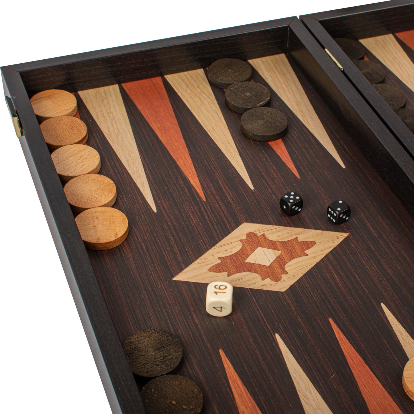 Handcrafted Wenge Replica Wood Backgammon Set - Classic Design and Quality Materials
