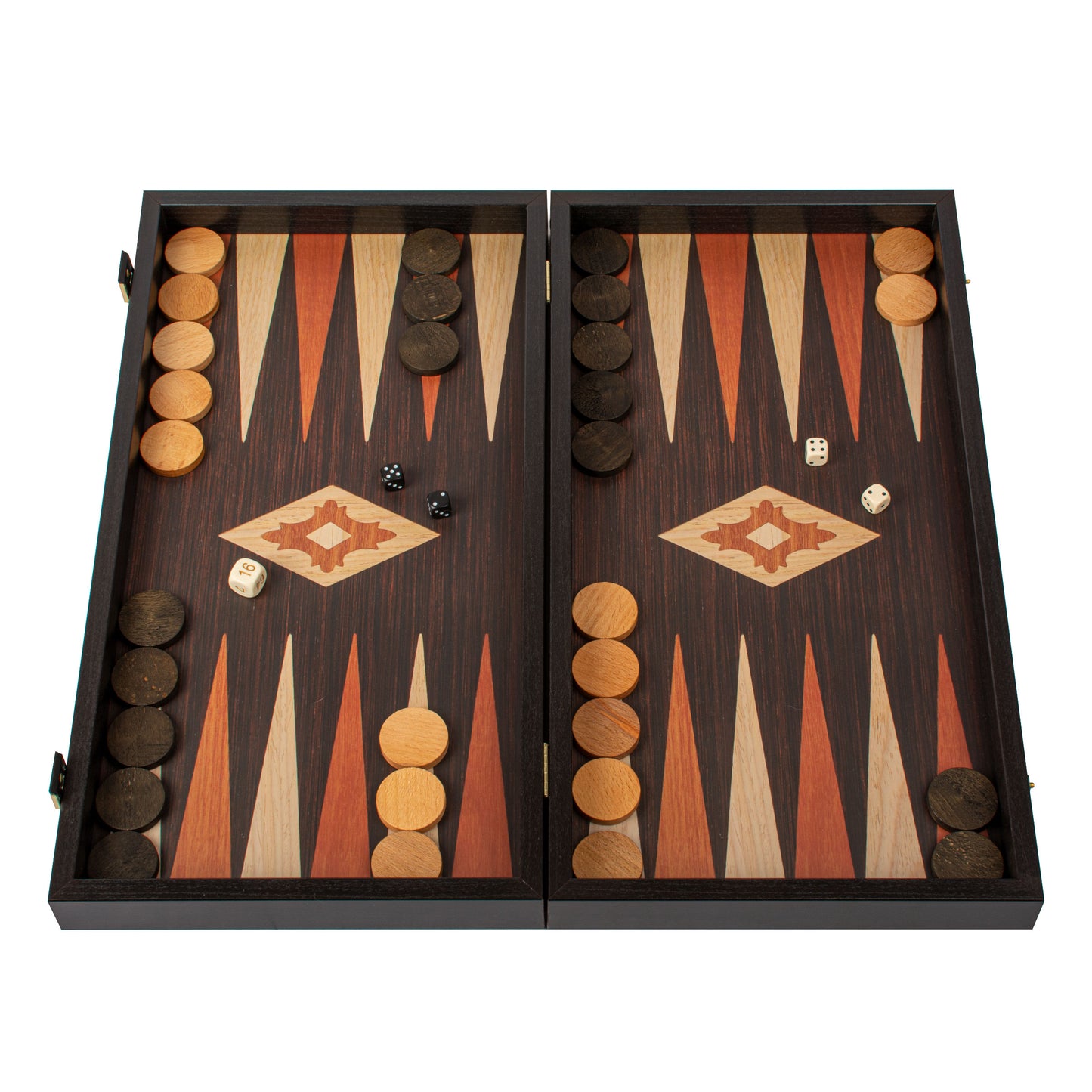 Handcrafted Wenge Replica Wood Backgammon Set - Classic Design and Quality Materials