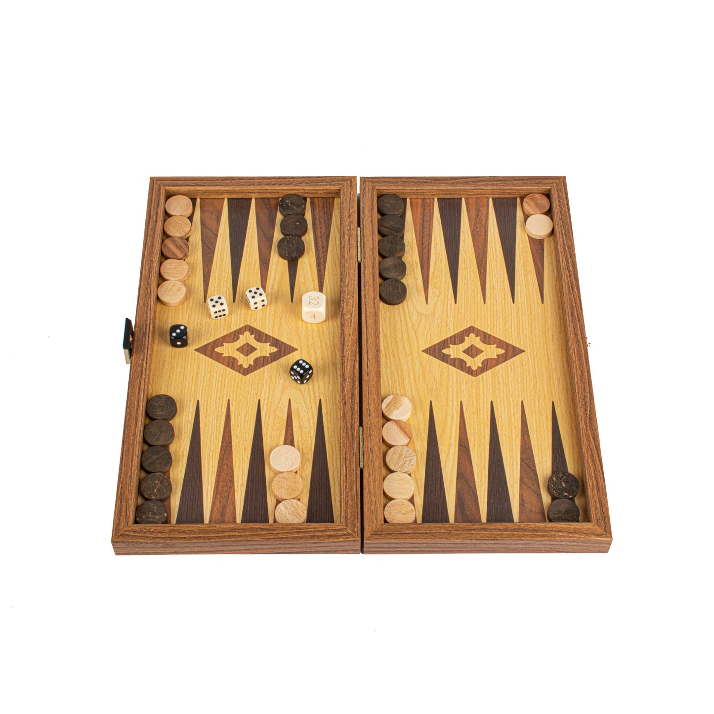 OAK AND WALNUT REPLICA wood - Premium Backgammon from MANOPOULOS Chess & Backgammon - Just €21.80! Shop now at MANOPOULOS Chess & Backgammon