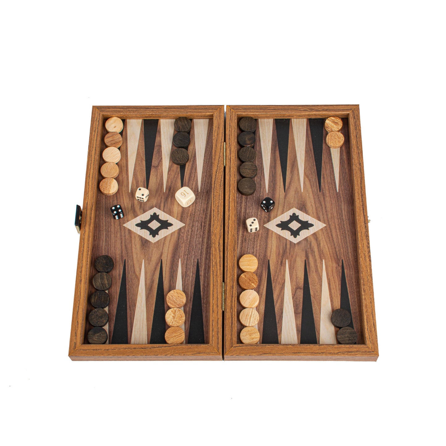 WALNUT REPLICA wood - Premium Backgammon from MANOPOULOS Chess & Backgammon - Just €21.80! Shop now at MANOPOULOS Chess & Backgammon