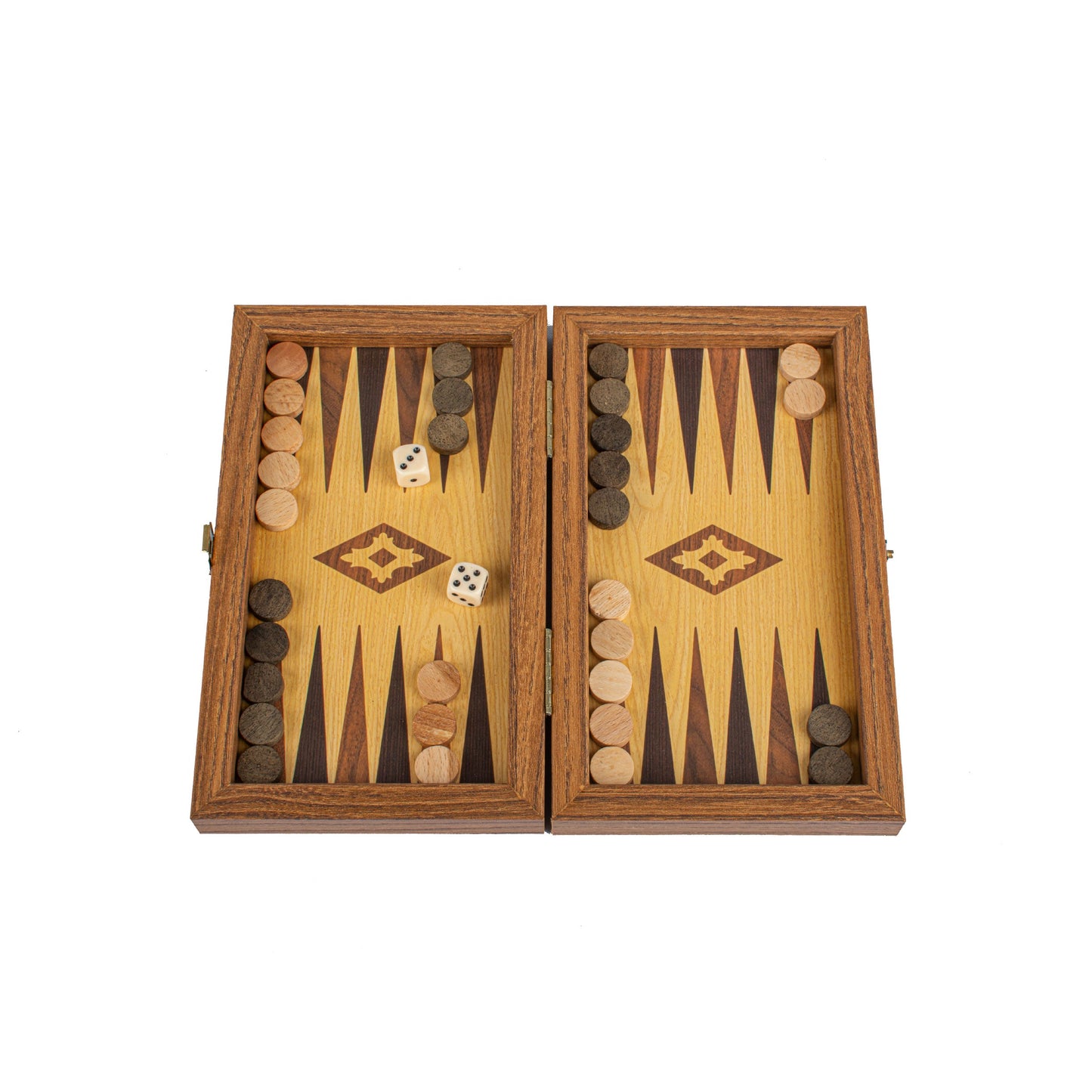 OAK AND WALNUT REPLICA wood - Premium Backgammon from MANOPOULOS Chess & Backgammon - Just €21.80! Shop now at MANOPOULOS Chess & Backgammon