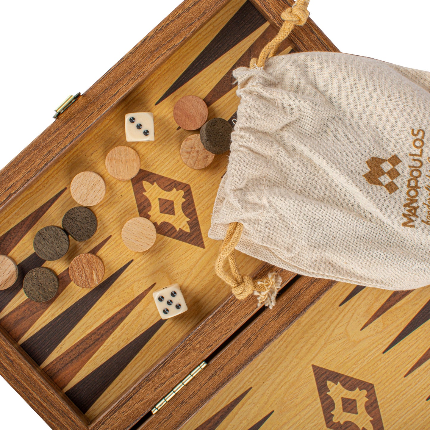 OAK AND WALNUT REPLICA wood - Premium Backgammon from MANOPOULOS Chess & Backgammon - Just €21.80! Shop now at MANOPOULOS Chess & Backgammon