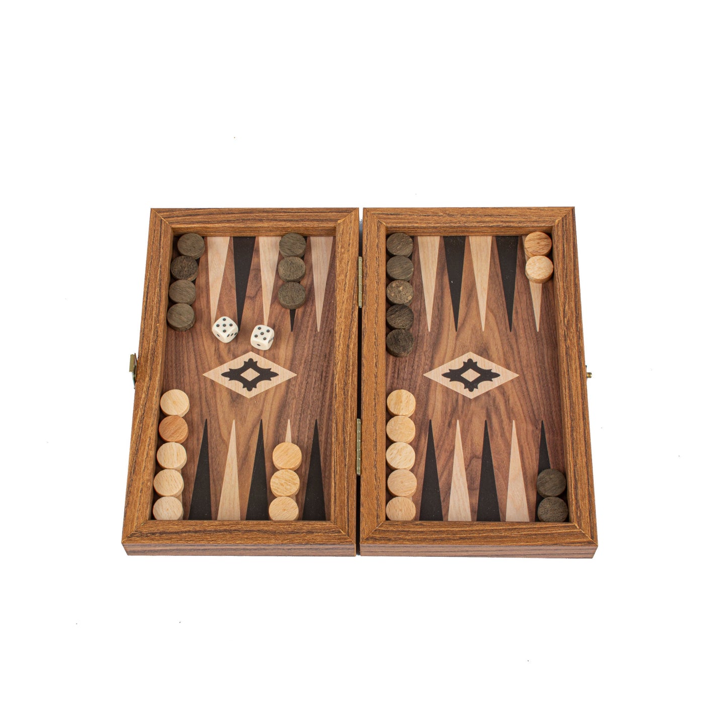 WALNUT REPLICA wood - Premium Backgammon from MANOPOULOS Chess & Backgammon - Just €21.80! Shop now at MANOPOULOS Chess & Backgammon