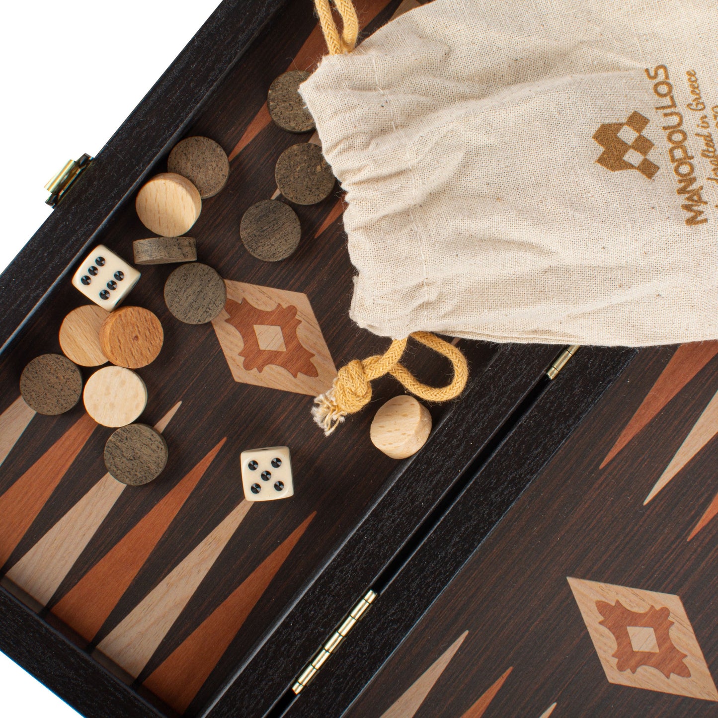 WENGE REPLICA WOOD Backgammon - Premium Backgammon from MANOPOULOS Chess & Backgammon - Just €21.80! Shop now at MANOPOULOS Chess & Backgammon