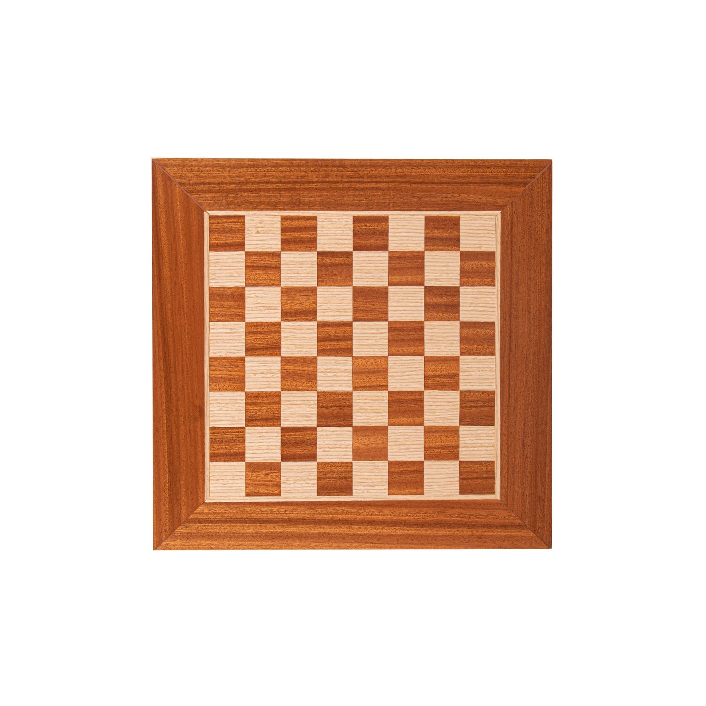 Handcrafted Mahogany Wood & Oak Inlaid Chessboard - 34x34cm (Small) - Premium Chess from MANOPOULOS Chess & Backgammon - Just €43! Shop now at MANOPOULOS Chess & Backgammon