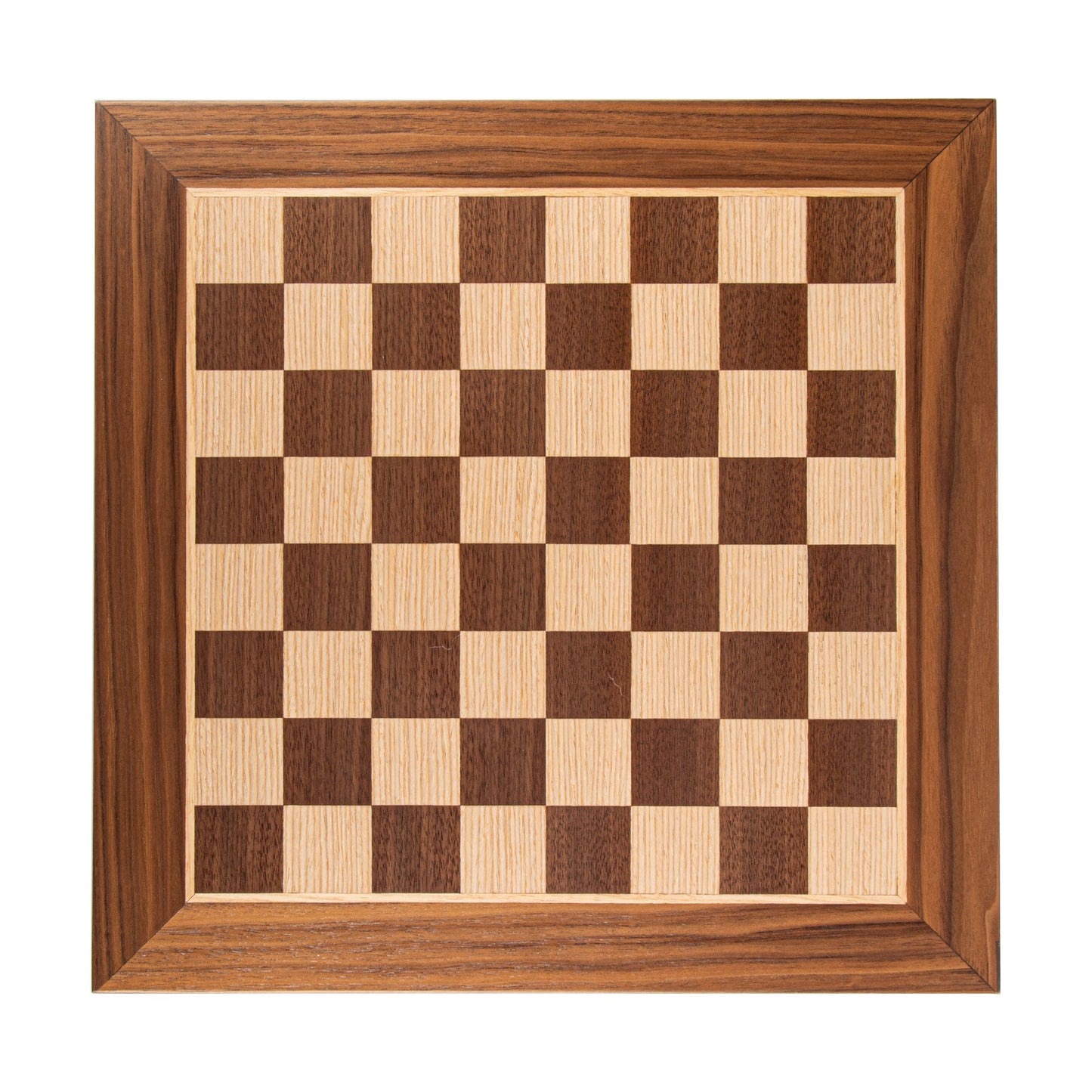 Handcrafted Walnut Wood & Oak Inlaid Chessboard - 50x50cm (Large) - Premium Chess from MANOPOULOS Chess & Backgammon - Just €69.50! Shop now at MANOPOULOS Chess & Backgammon