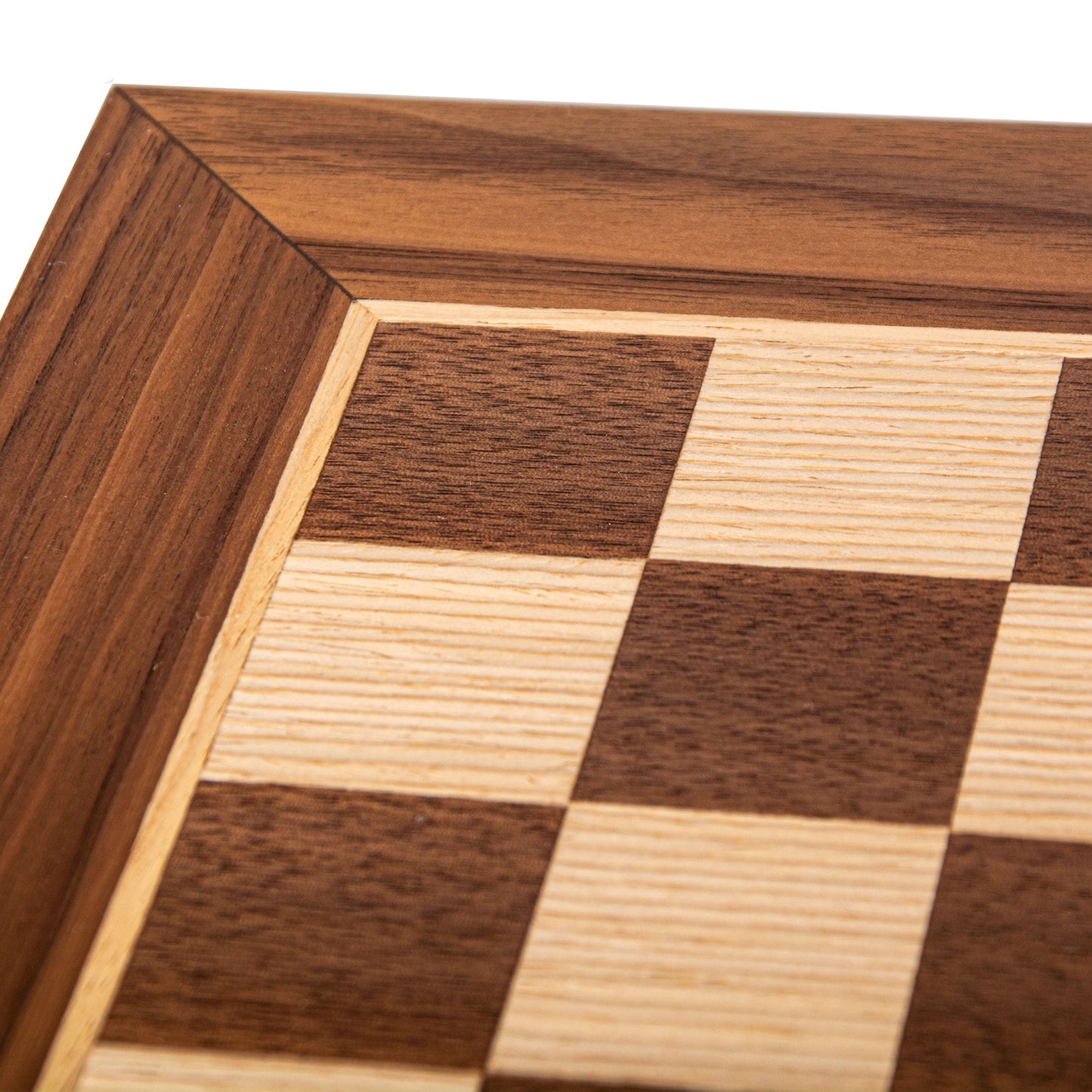 Handcrafted Walnut Wood & Oak Inlaid Chessboard - 50x50cm (Large) - Premium Chess from MANOPOULOS Chess & Backgammon - Just €69.50! Shop now at MANOPOULOS Chess & Backgammon
