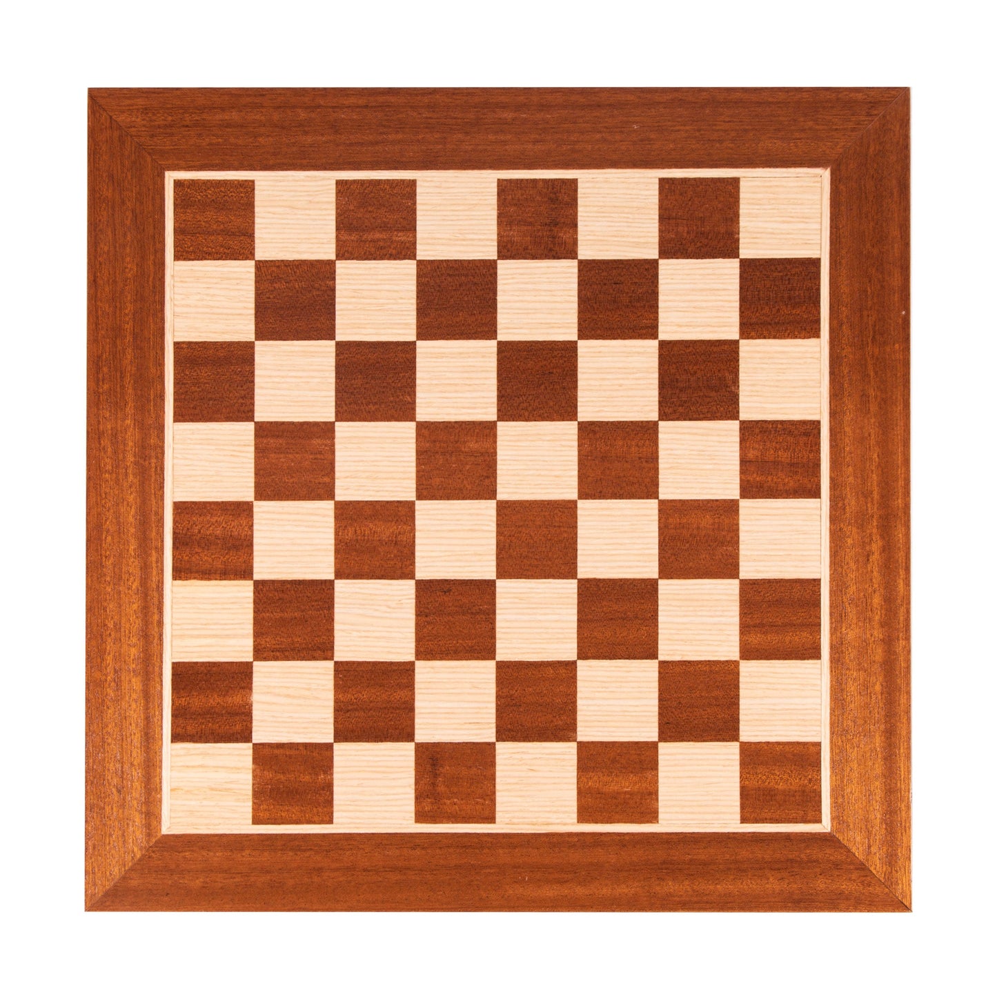Handcrafted Mahogany Wood & Oak Inlaid Chessboard - 50x50cm (Large) - Premium Chess from MANOPOULOS Chess & Backgammon - Just €63! Shop now at MANOPOULOS Chess & Backgammon