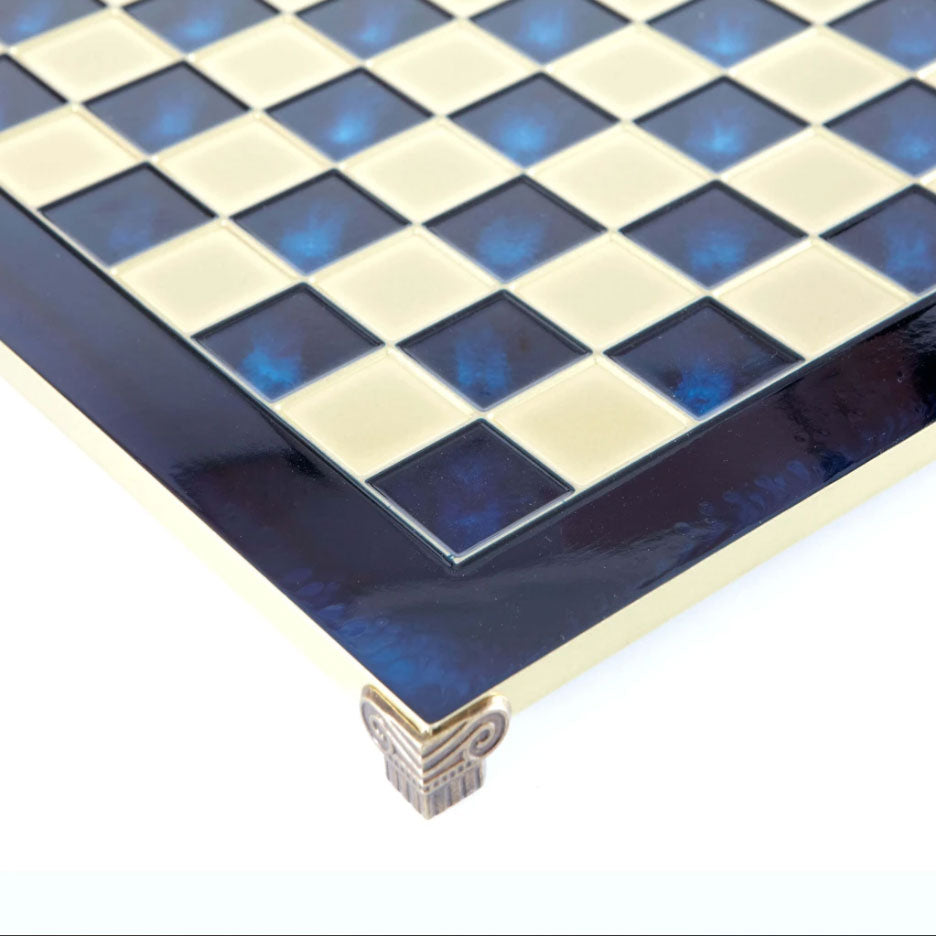 Handcrafted Brass Chessboard - 54x54cm (Extra-Large) - Premium Chess from MANOPOULOS Chess & Backgammon - Just €205! Shop now at MANOPOULOS Chess & Backgammon