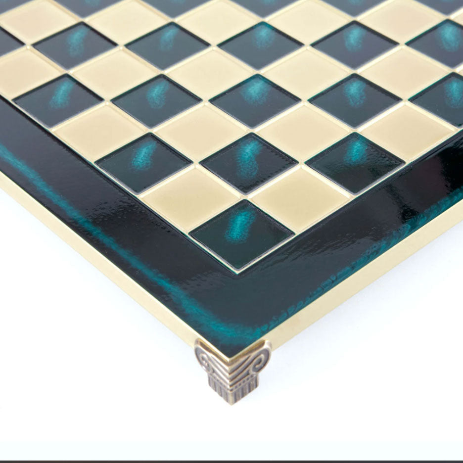 Handcrafted Brass Chessboard - 54x54cm (Extra-Large) - Premium Chess from MANOPOULOS Chess & Backgammon - Just €205! Shop now at MANOPOULOS Chess & Backgammon