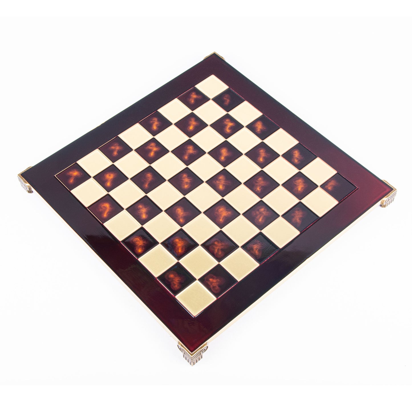 Handcrafted Brass Chessboard - 54x54cm (Extra-Large) - Premium Chess from MANOPOULOS Chess & Backgammon - Just €205! Shop now at MANOPOULOS Chess & Backgammon