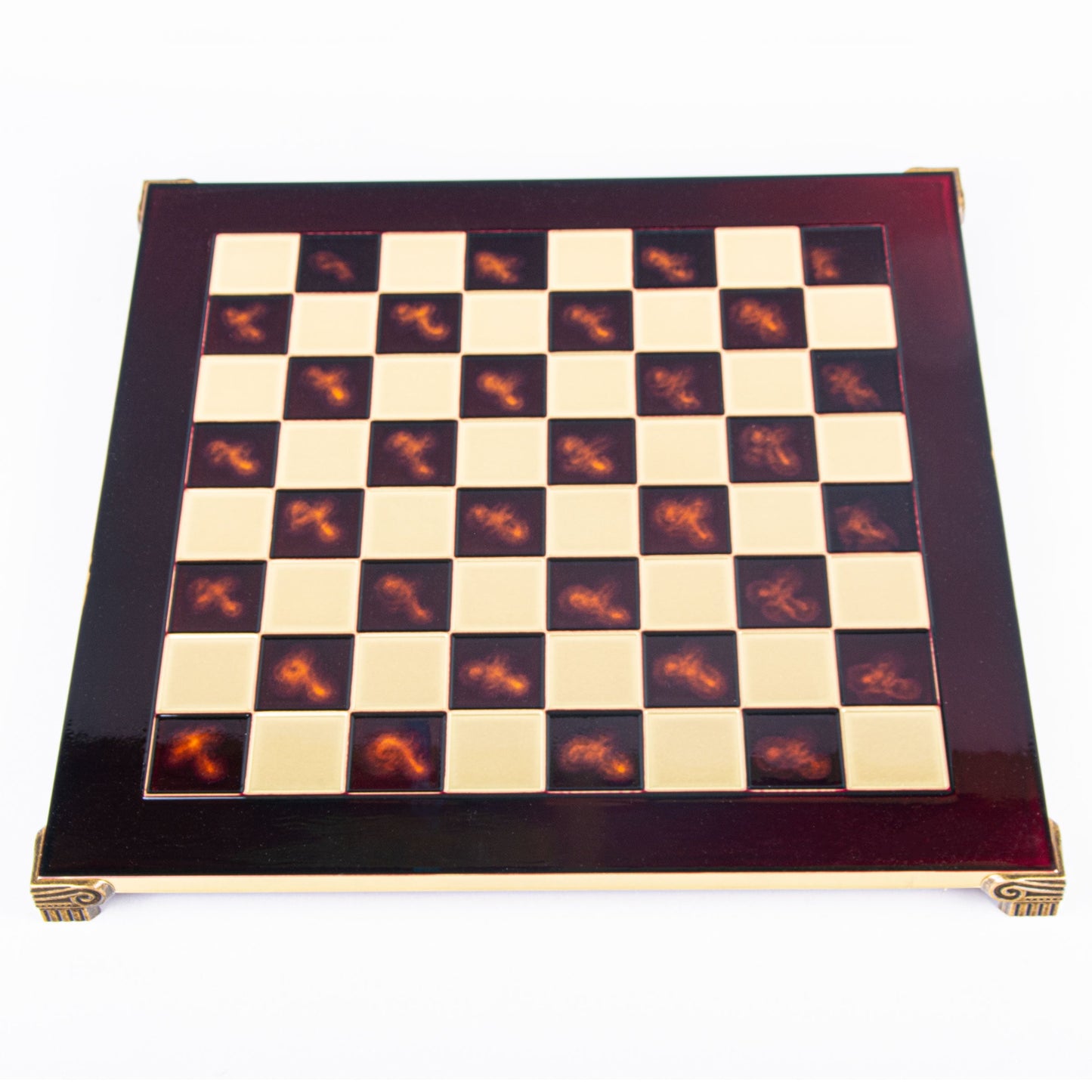 Handcrafted Brass Chessboard - 54x54cm (Extra-Large) - Premium Chess from MANOPOULOS Chess & Backgammon - Just €205! Shop now at MANOPOULOS Chess & Backgammon