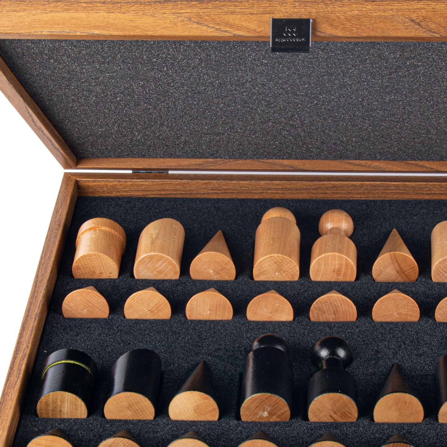 Bauhaus Style Black & White Chess Set - 40x40cm with 8.5cm King Chessmen - Premium Chess from MANOPOULOS Chess & Backgammon - Just €195! Shop now at MANOPOULOS Chess & Backgammon