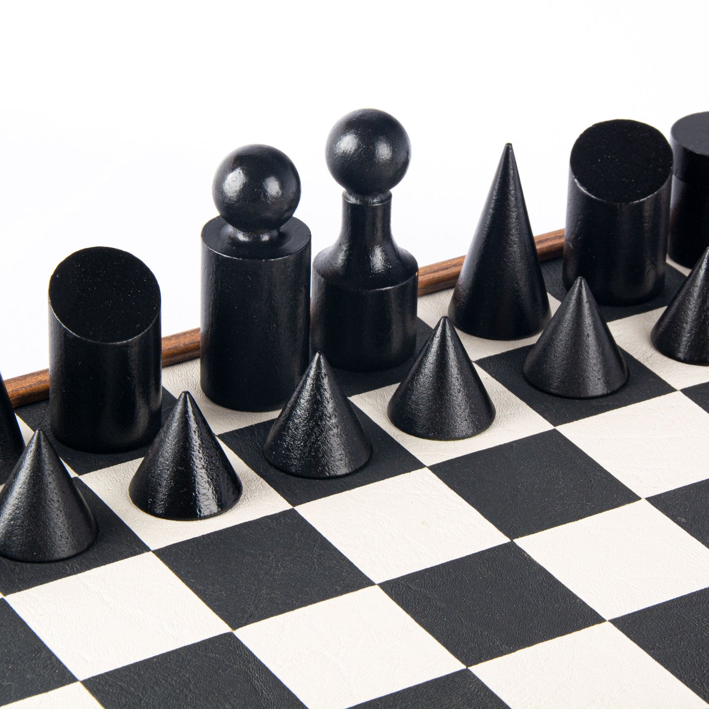 Bauhaus Style Black & White Chess Set - 40x40cm with 8.5cm King Chessmen - Premium Chess from MANOPOULOS Chess & Backgammon - Just €195! Shop now at MANOPOULOS Chess & Backgammon