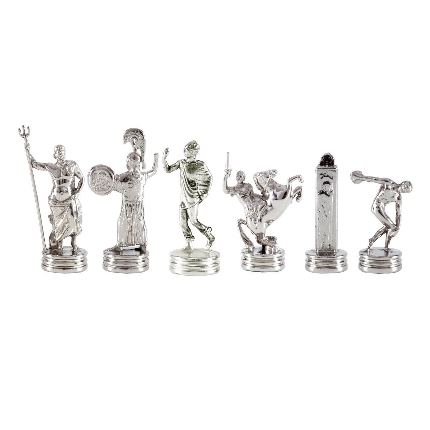 DISCUS THROWER Chessmen (Medium) - Gold/Silver - Premium Chess from MANOPOULOS Chess & Backgammon - Just €102! Shop now at MANOPOULOS Chess & Backgammon