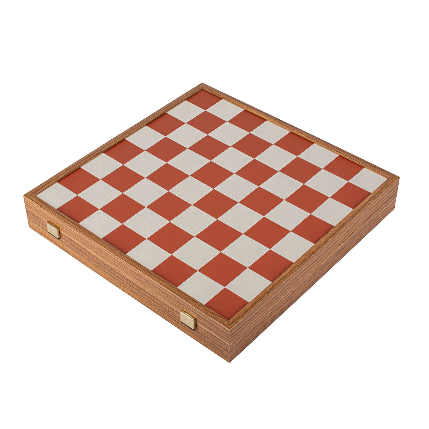 Bauhaus Style Terracotta & White Chess Set - 40x40cm with 8.5cm King Chessmen - Premium Chess from MANOPOULOS Chess & Backgammon - Just €195! Shop now at MANOPOULOS Chess & Backgammon