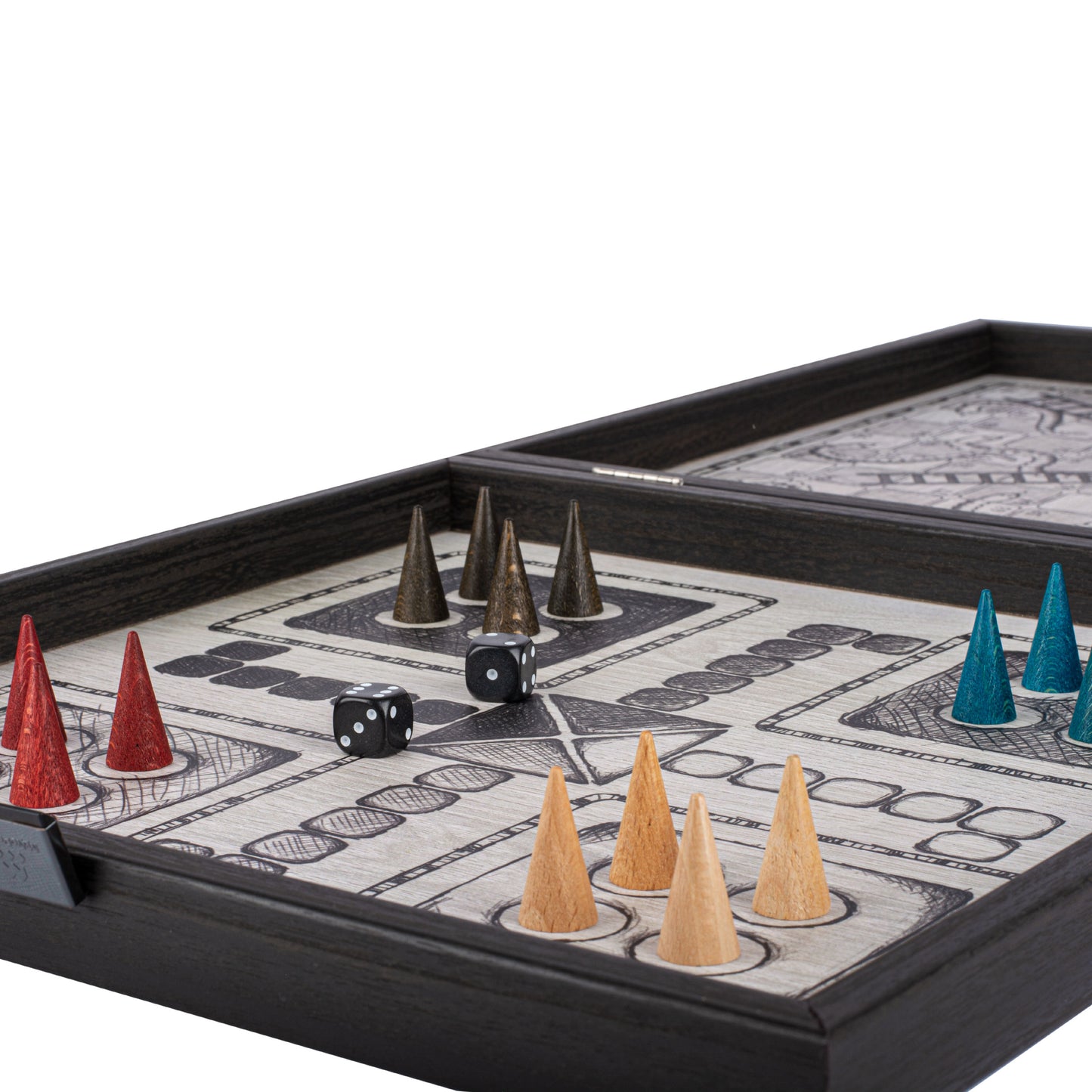 FREEHAND DRAWING SKETCH - 4 in 1 Combo Game - Chess/Backgammon/Ludo/Snakes