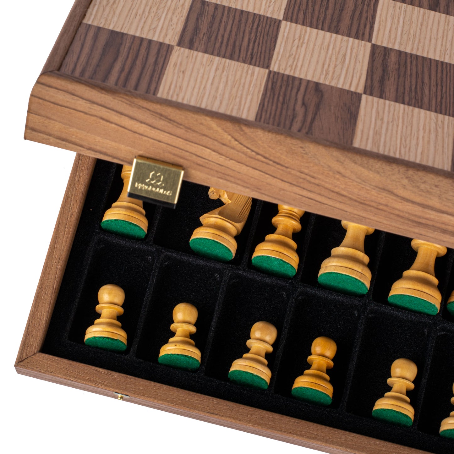 WALNUT Chess set 40x40cm (Medium) with Staunton Chessmen 8.5cm King