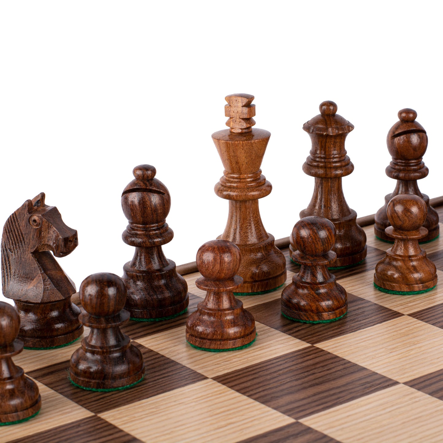 WALNUT Chess set 40x40cm (Medium) with Staunton Chessmen 8.5cm King
