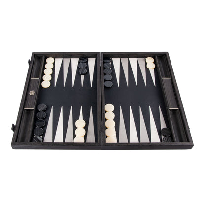 Premium Leatherette Classic Black Backgammon Set - Premium Backgammon from MANOPOULOS Chess & Backgammon - Just €215! Shop now at MANOPOULOS Chess & Backgammon