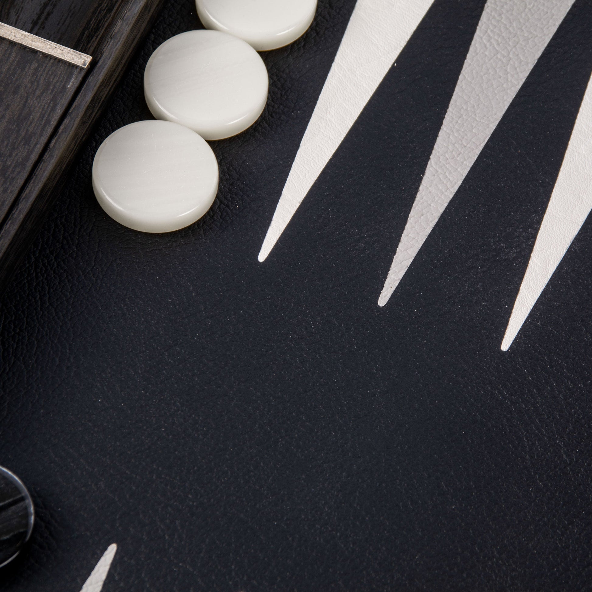 Premium Leatherette Classic Black Backgammon Set - Premium Backgammon from MANOPOULOS Chess & Backgammon - Just €215! Shop now at MANOPOULOS Chess & Backgammon