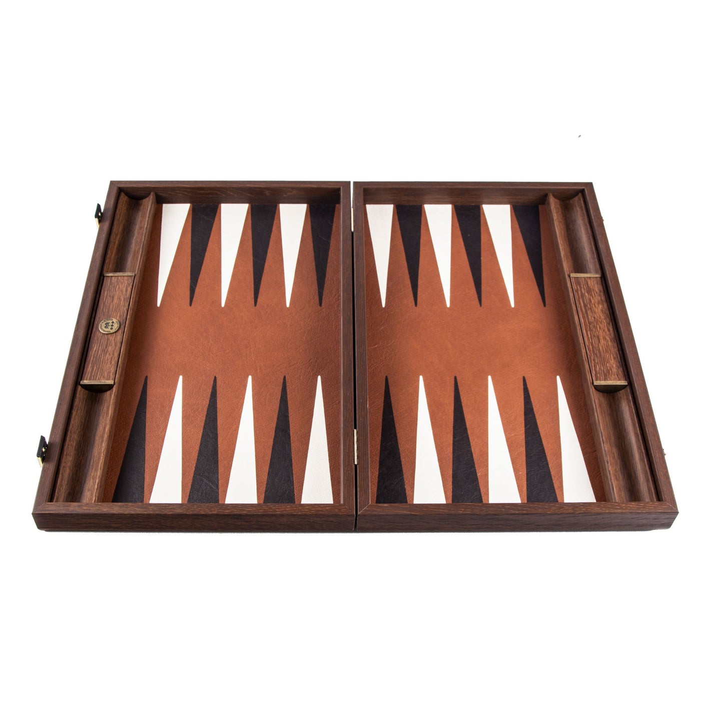 Premium Leatherette Caramel Brown Backgammon Set - Premium Backgammon from MANOPOULOS Chess & Backgammon - Just €215! Shop now at MANOPOULOS Chess & Backgammon